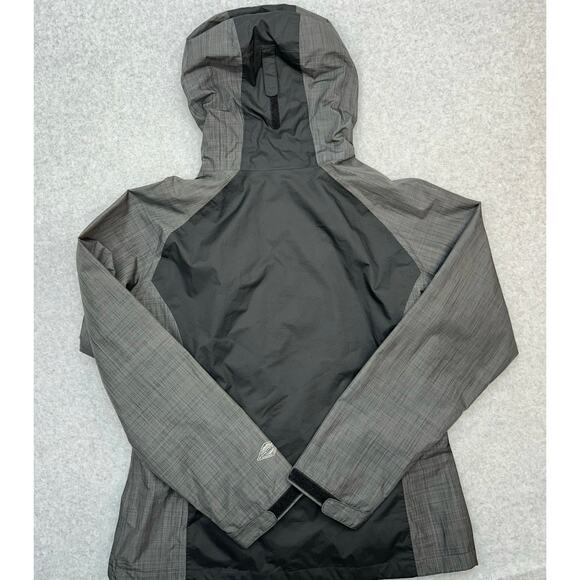 Columbia Omnitech Hooded Jacket Black Gray Women's Large - Picture 5 of 15